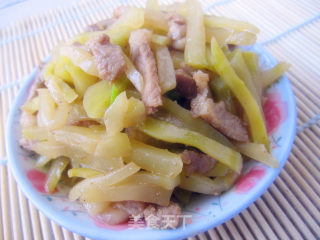 榨菜炒肉丝的做法