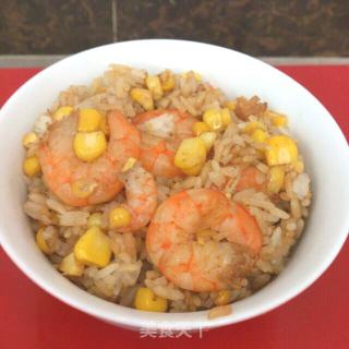 虾仁玉米炒饭的做法