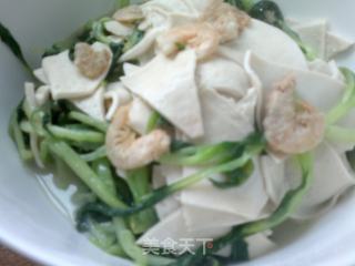 开洋青菜烧百叶的做法