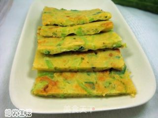 黄瓜葱花鸡蛋饼的做法