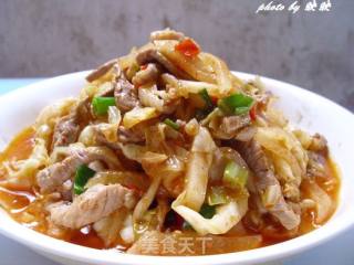 辣菜炒肉的做法