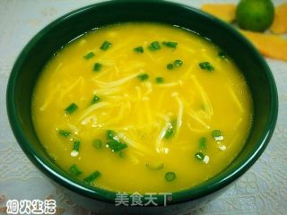 无油烟轻松做菜——金针南瓜浓汤的做法