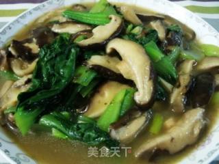 我的家常菜之——香菇炒青菜的做法