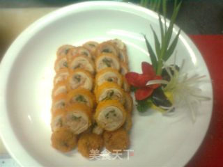 菠菜鸡肉卷的做法