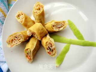 鲜虾豆腐卷的做法