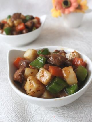 黑椒牛肉炒年糕的做法