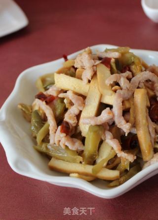 榨菜豆干炒肉丝的做法