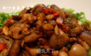 超级下饭菜【辣炒章鱼草菇】