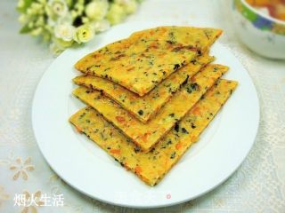 胡萝卜木耳鸡蛋饼的做法