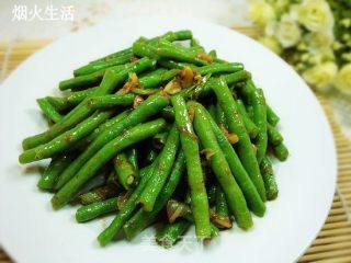 虾酱豇豆的做法