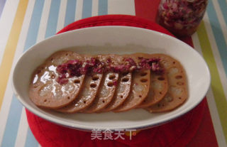 玫瑰蜜汁糯米藕的做法