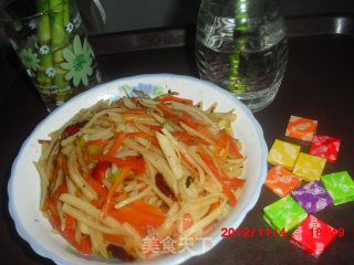 酸辣土豆丝的做法