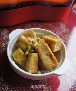 孜然煎豆腐的做法