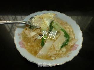 杏鲍菇银鱼蛋汤的做法