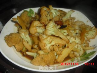 干炒菜花的做法
