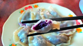 紫薯水饺的做法