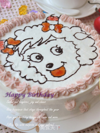 美羊羊生日蛋糕