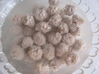 鲜滑的鲜虾猪肉清汆丸子的做法