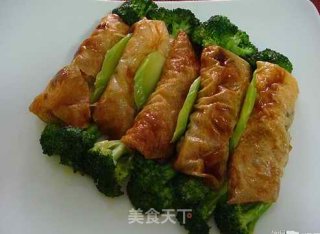 鲜竹腐皮卷的做法