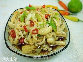 葱油金针菇的做法