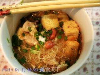 油豆泡粉丝鸡汤的做法