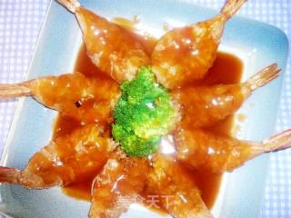茄汁琵琶虾的做法