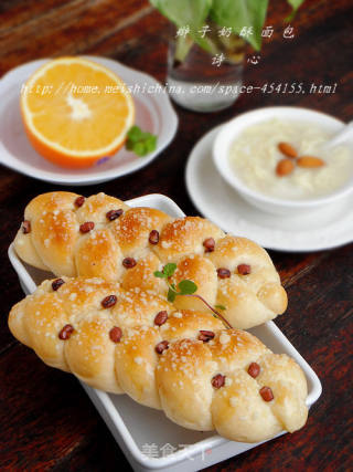 【辫子奶酥面包】---- 难忘儿时的辫子摸样的做法