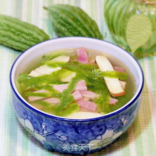 咸肉豆干苦瓜汤的做法