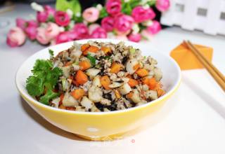 榄菜肉末炒藕丁的做法
