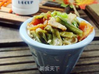 豆角焖面的做法
