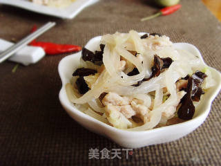 肉丝木耳白菜的做法