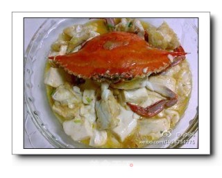 梭子蟹烧豆腐的做法