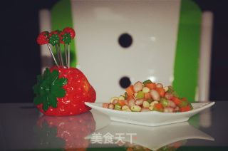 家常小凉菜——花生黄豆蔬菜丁的做法