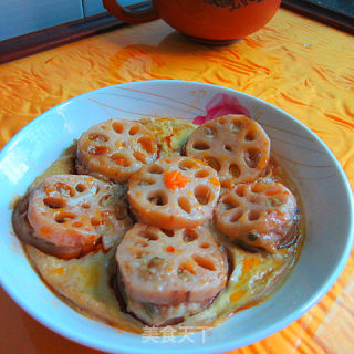香蒸藕夹肉的做法