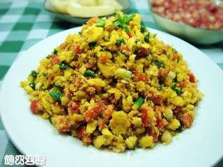 豆渣的美味吃法——鸡蛋炒豆渣的做法