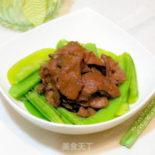 兰豆牛肉片的做法