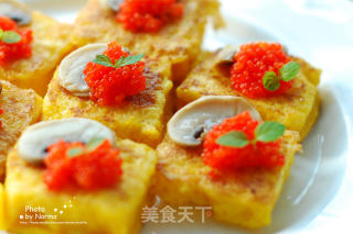 鱼籽鸡蛋煎吐司的做法