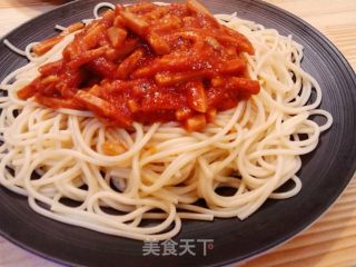 蒜香火腿意大利面的做法