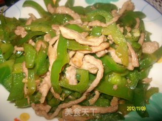 青椒肉丝的做法