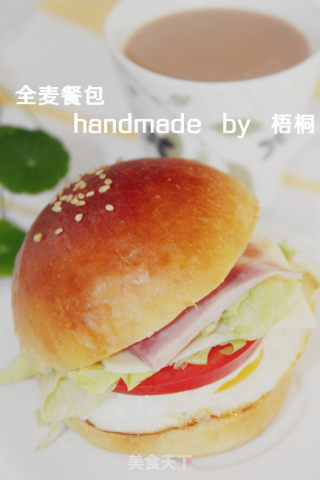 自家面粉也出好面包---『全麦餐包』的做法