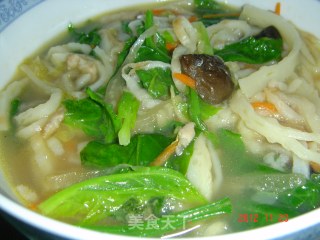 肉丝烩饼的做法