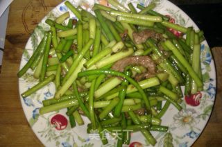 简单美味的蒜薹炒肉的做法