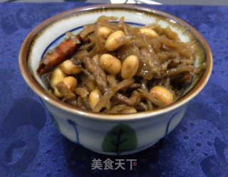 黄豆炒水芥丝的做法