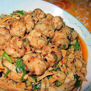 肉丸豆腐丝的做法
