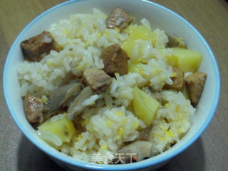 土豆鸡肉蘑菇焖饭的做法