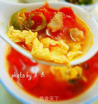 西红柿肉丁鸡蛋汤的做法