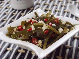 蒜香海带的做法