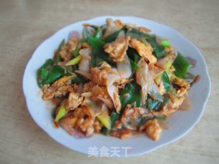 大葱炒鸡蛋 东北菜