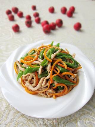 橙子皮炒肉丝的做法