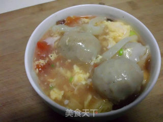 西红柿鱼丸面的做法